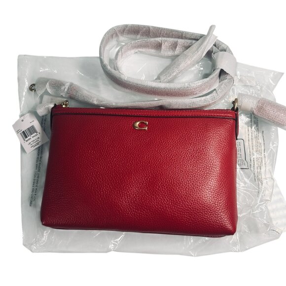 COACH LEGACY Brand New Red Leather Crossbody CW571